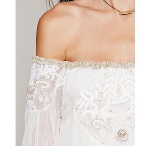 Free People Off Shoulder Embellished